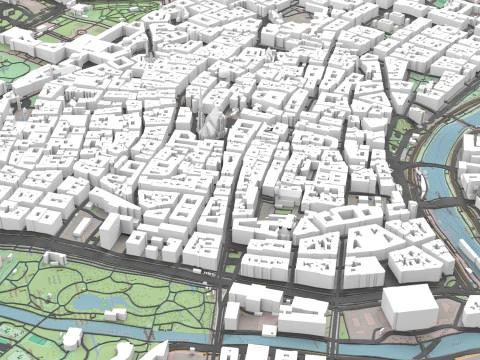Paisagem urbana de Viena &Aacute;ustria Modelo 3D