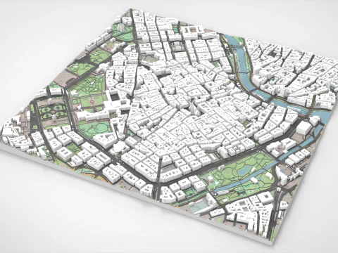 Paisagem urbana de Viena &Aacute;ustria Modelo 3D
