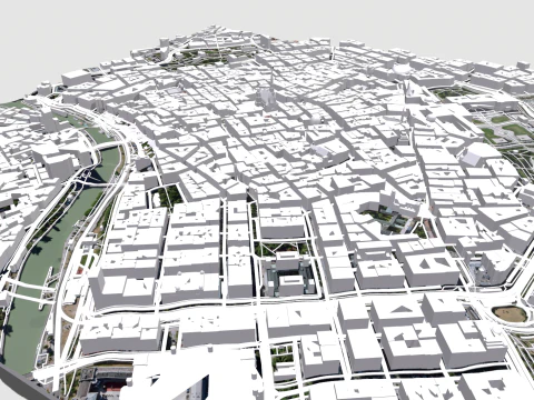 Paisagem urbana de Viena &Aacute;ustria Modelo 3D