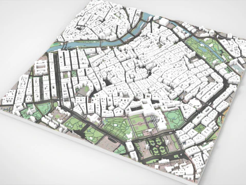 Paisagem urbana de Viena &Aacute;ustria Modelo 3D