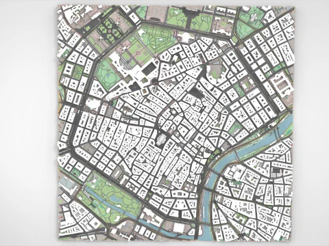 Paisagem urbana de Viena &Aacute;ustria Modelo 3D