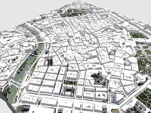Paisagem urbana de Viena &Aacute;ustria Modelo 3D