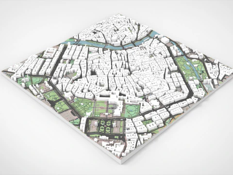 Paisagem urbana de Viena &Aacute;ustria Modelo 3D