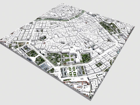 Paisagem urbana de Viena &Aacute;ustria Modelo 3D