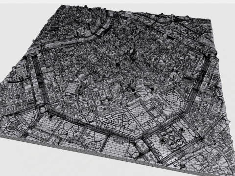 Paisagem urbana de Viena &Aacute;ustria Modelo 3D
