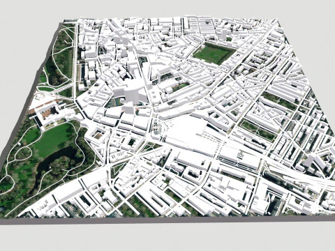 Paisaje urbano Londres Gran Breta&ntilde;a ciudad fragmento Modelo 3D