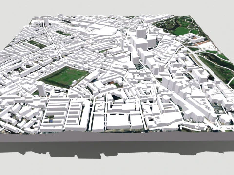 Paisaje urbano Londres Gran Breta&ntilde;a ciudad fragmento Modelo 3D