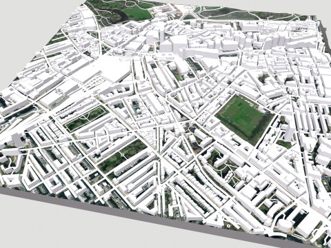 Cityscape London England fragment city 3D Модель