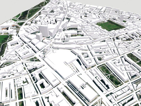 Paisaje urbano Londres Gran Breta&ntilde;a ciudad fragmento Modelo 3D