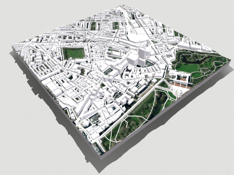 Cityscape London England fragment city 3D Модель