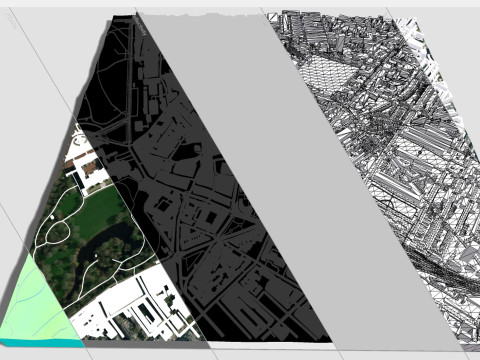 Cityscape London England fragment city 3D Модель