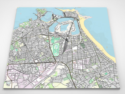 Cityscape Saint-Malo France Modelo 3D