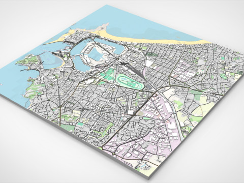 Cityscape Saint-Malo France Modelo 3D