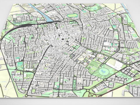 Cityscape Ravenna Italy 3D-Modell