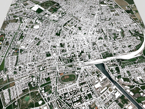 Cityscape Ravenna Italy Modelo 3D