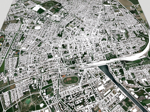 Cityscape Ravenna Italy Modelo 3D
