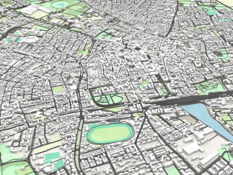 Cityscape Ravenna Italy Modelo 3D