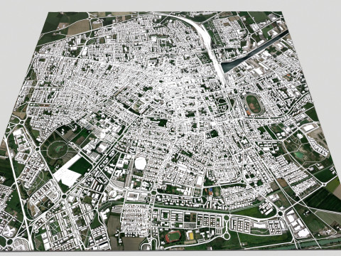 Cityscape Ravenna Italy Modelo 3D