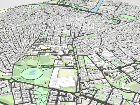 Cityscape Ravenna Italy Modelo 3D