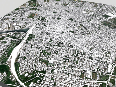 Cityscape Ravenna Italy Modelo 3D