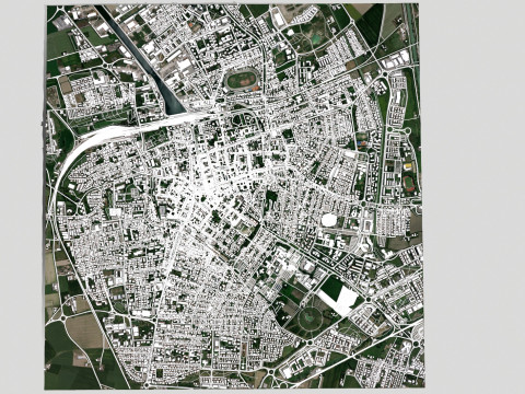 Cityscape Ravenna Italy Modelo 3D