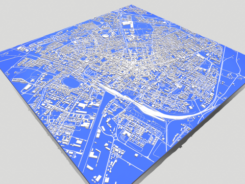 Cityscape Ravenna Italy Modelo 3D