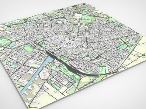 Cityscape Ravenna Italy Modelo 3D