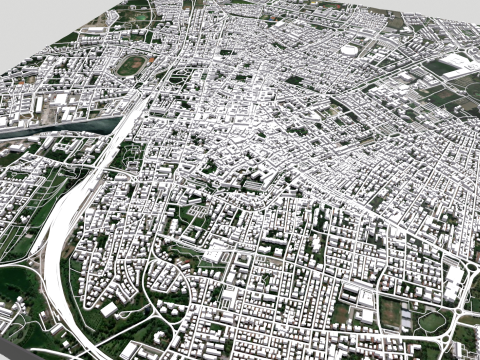 Cityscape Ravenna Italy Modelo 3D