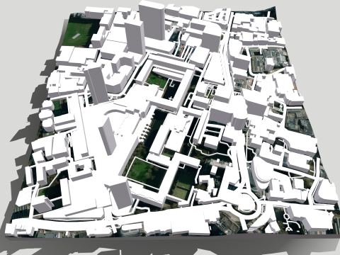 Cityscape London England fragment city 3D Модель