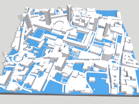 Cityscape London England fragment city 3D Модель
