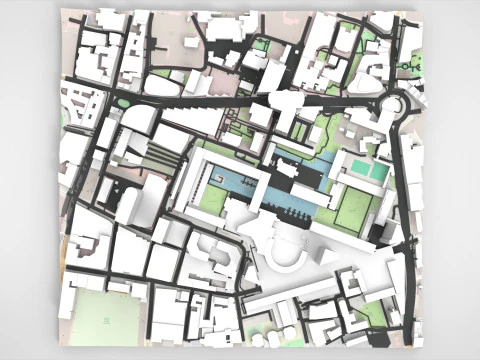 Cityscape London Great Britain fragment city 3D Model