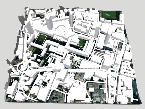 Cityscape London Great Britain fragment city 3D Model