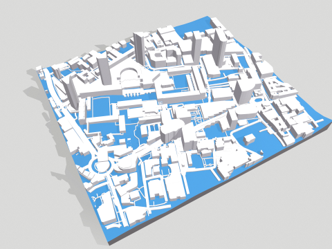 Cityscape London England fragment city 3D Модель