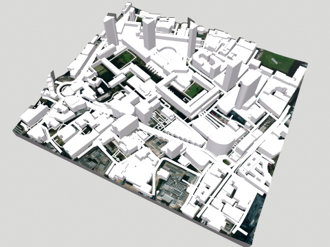 Cityscape London England fragment city 3D Модель