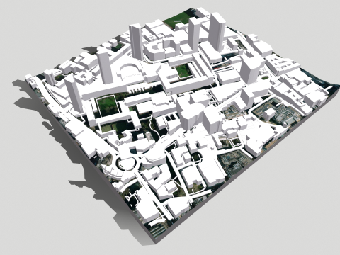 Cityscape London England fragment city 3D Модель