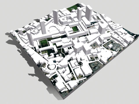 Cityscape London Great Britain fragment city 3D Model