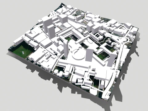 Cityscape London Great Britain fragment city 3D Model