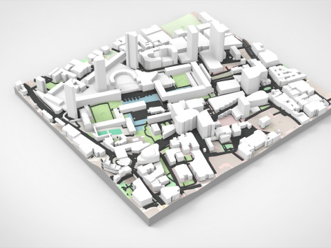 Cityscape London England fragment city 3D Модель