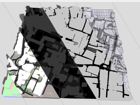 Cityscape London England fragment city 3D Модель