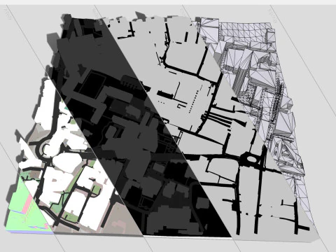 Cityscape London Great Britain fragment city 3D Model