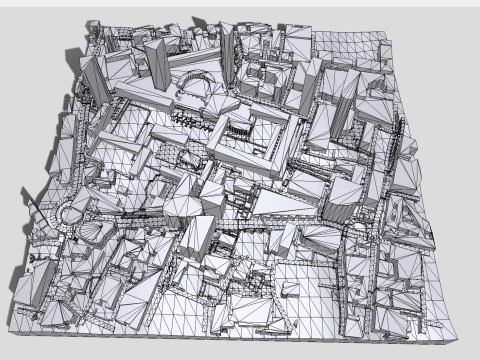 Cityscape London Great Britain fragment city 3D Model