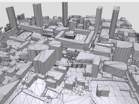 Cityscape London England fragment city 3D Модель