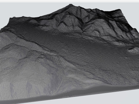 Lake Wolfgangsee Austria 3Dモデル