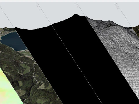 Lake Wolfgangsee Austria 3D Model