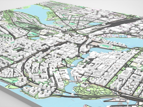 Cityscape Tampere Finland 3D Model