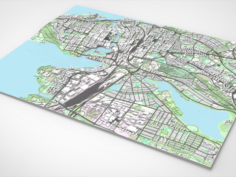 Cityscape Tampere Finland Modèle 3D