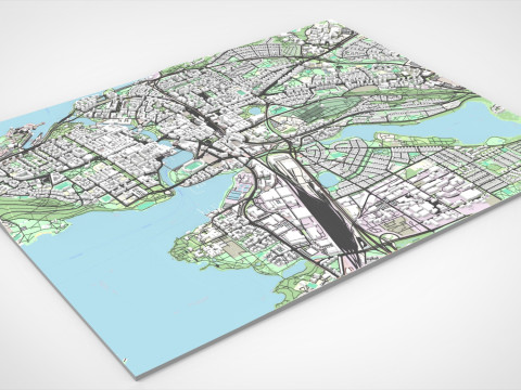 Cityscape Tampere Finland Modèle 3D