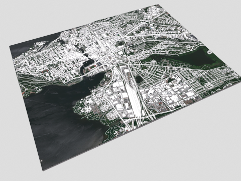 Cityscape Tampere Finland Modèle 3D