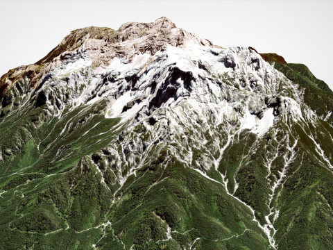 Mountain landscape Loferer Steinberg Austria Model 3D