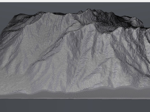 Mountain landscape Loferer Steinberg Austria Model 3D